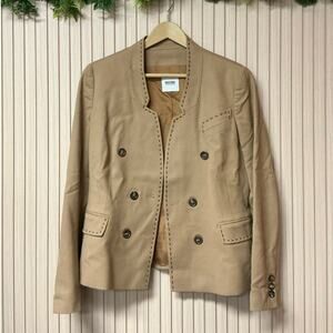 Moschino Cheap and Chic 95% Virgin Wool Peplum Blazer Brown Size 12